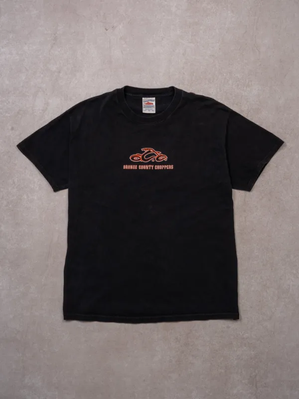 Vintage 90s Black Orange  County Choppers Motorcycle Tee sold by Rebalance Vintage