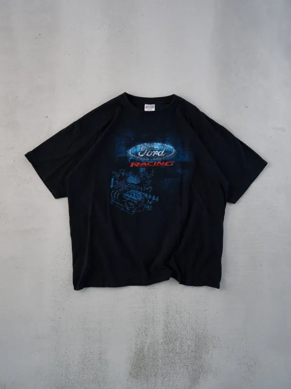 Vintage Y2k Black Ford Racing Graphic Tee (L) sold by Rebalance Vintage