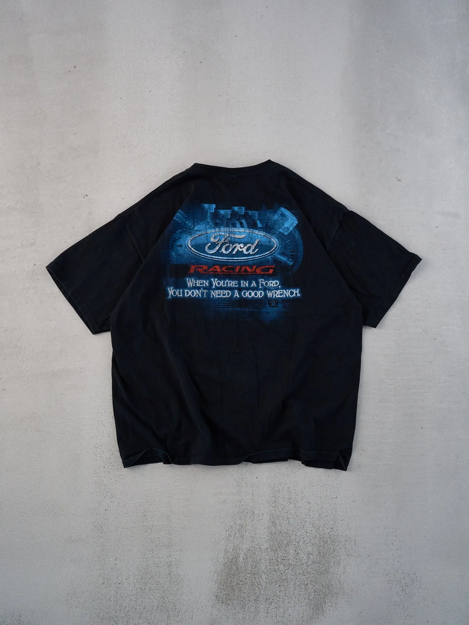 Vintage Y2k Black Ford Racing Graphic Tee (L) sold by Rebalance Vintage product image thumbnail 2