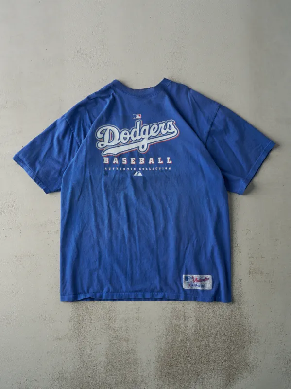 Vintage Y2K Blue LA Dodgers Baseball Tee (M) sold by Rebalance Vintage