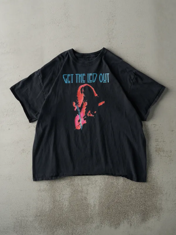 Vintage Y2K Black Jimmy Page "Get The Led Out" Tee (L) sold by Rebalance Vintage