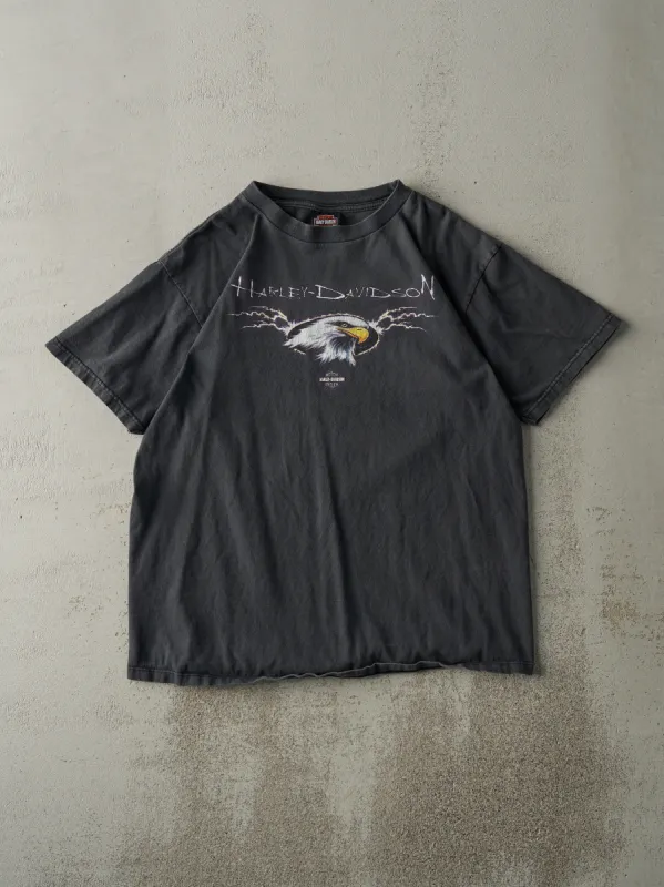 Vintage 01' Faded Black Fayetteville North Carolina Harley Davidson Tee (M) sold by Rebalance Vintage