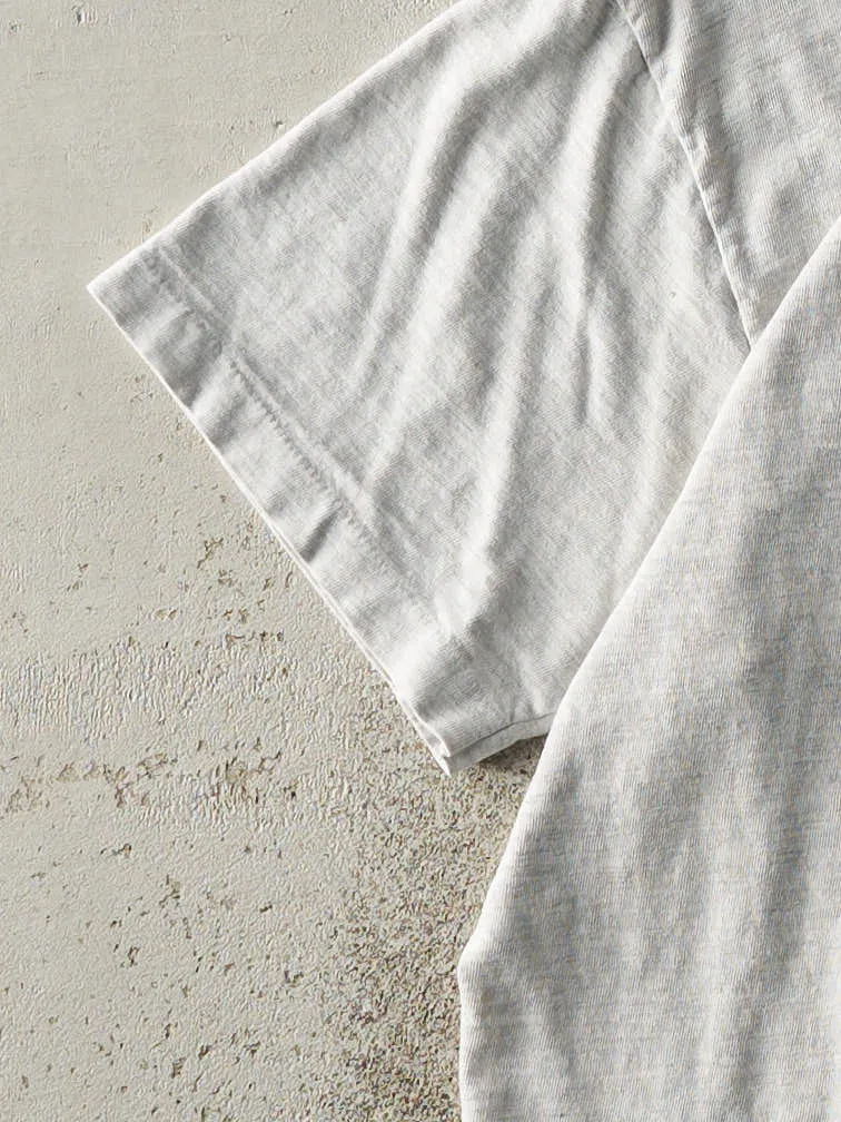 Vintage 90s Heather Grey Blank Single Stitch Tee (S) sold by Rebalance Vintage product image thumbnail 3