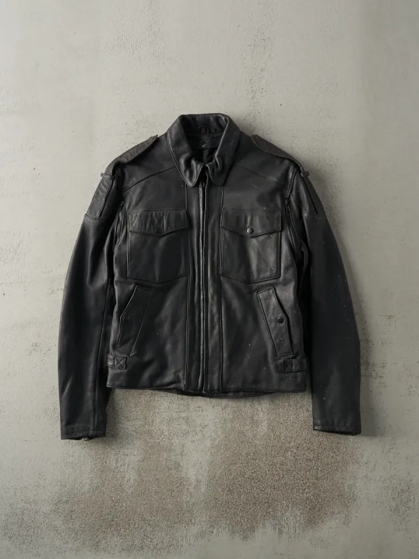 Vintage 90s Black Harley Davidson Biker Jacket (S/M) sold by Rebalance Vintage