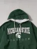 Vintage 90s Pine Green Michigan State Spartans Hoodie (S/M) sold by Rebalance Vintage