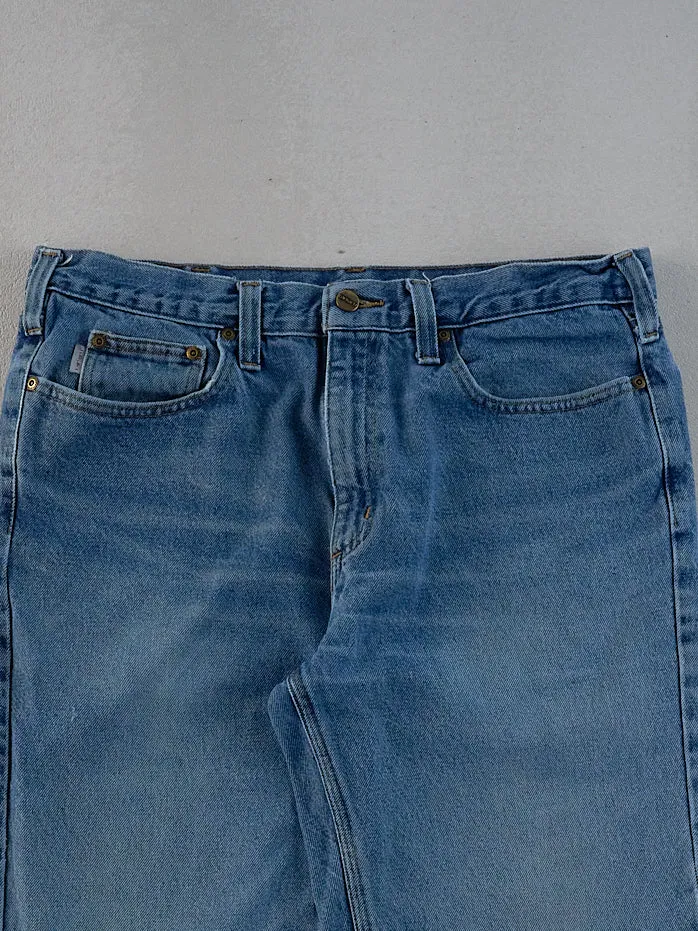 Vintage 90s Mid wash Blue Carhartt Denim Jeans (34x31) sold by Rebalance Vintage product image thumbnail 3