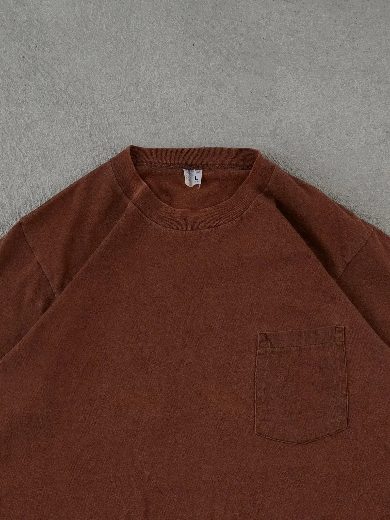 Vintage 90s Brown JC Penny Blank Tee (S) sold by Rebalance Vintage product image thumbnail 2