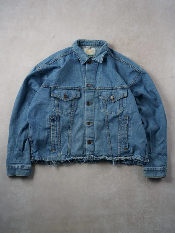 Vintage Y2k Blue MGM Vegas Denim Jacket (L) sold by Rebalance Vintage