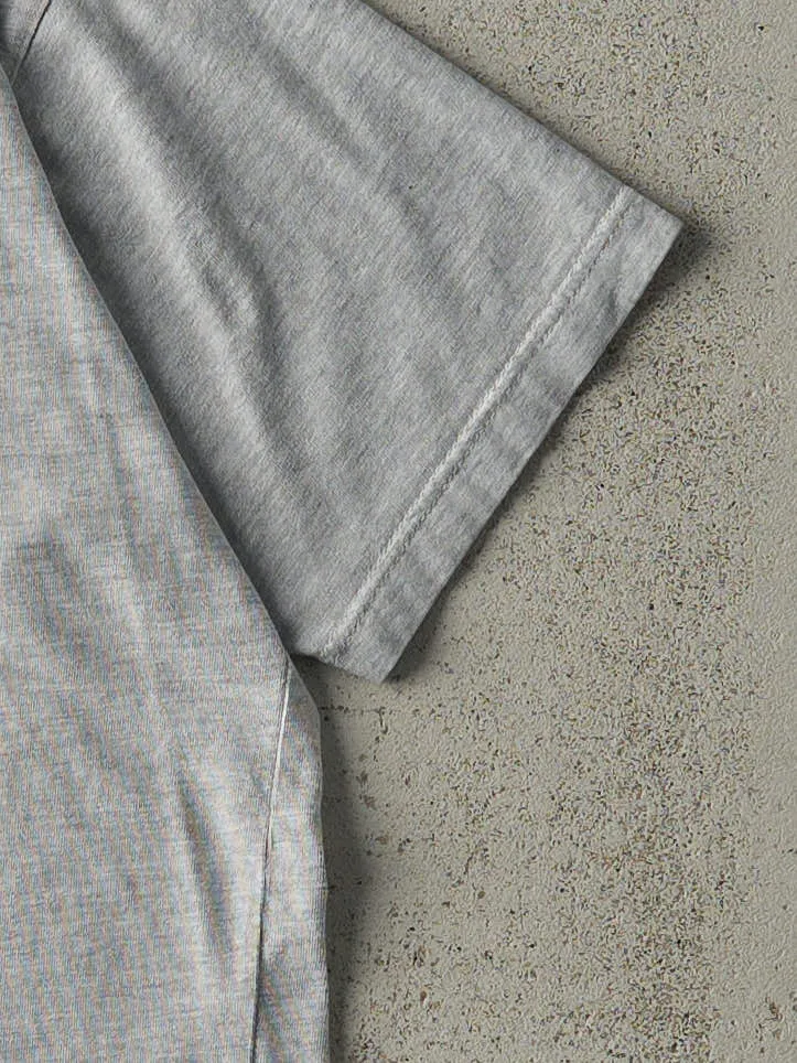 Vintage Y2K Grey Embroidered Nike Swoosh Tee (S/M) sold by Rebalance Vintage product image thumbnail 3