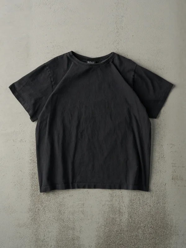 Vintage 90s Faded Black Blank Tee (M) sold by Rebalance Vintage