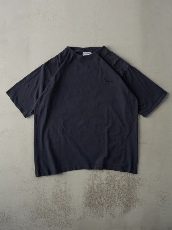 Vintage 90s Black Reebok Embroidered Blank Tee (L) sold by Rebalance Vintage