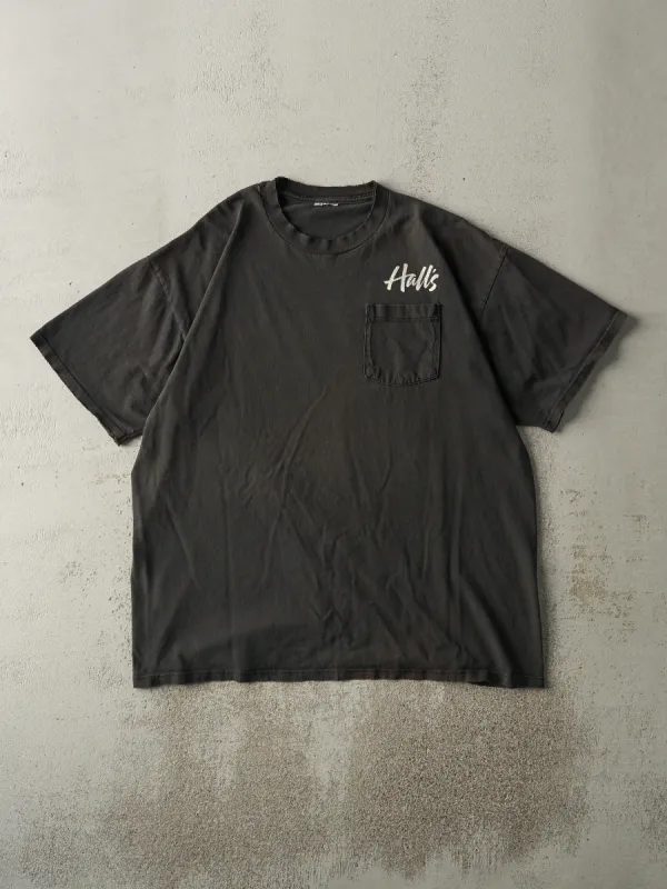 Vintage Y2K Black Hall's Pocket Tee (L) sold by Rebalance Vintage