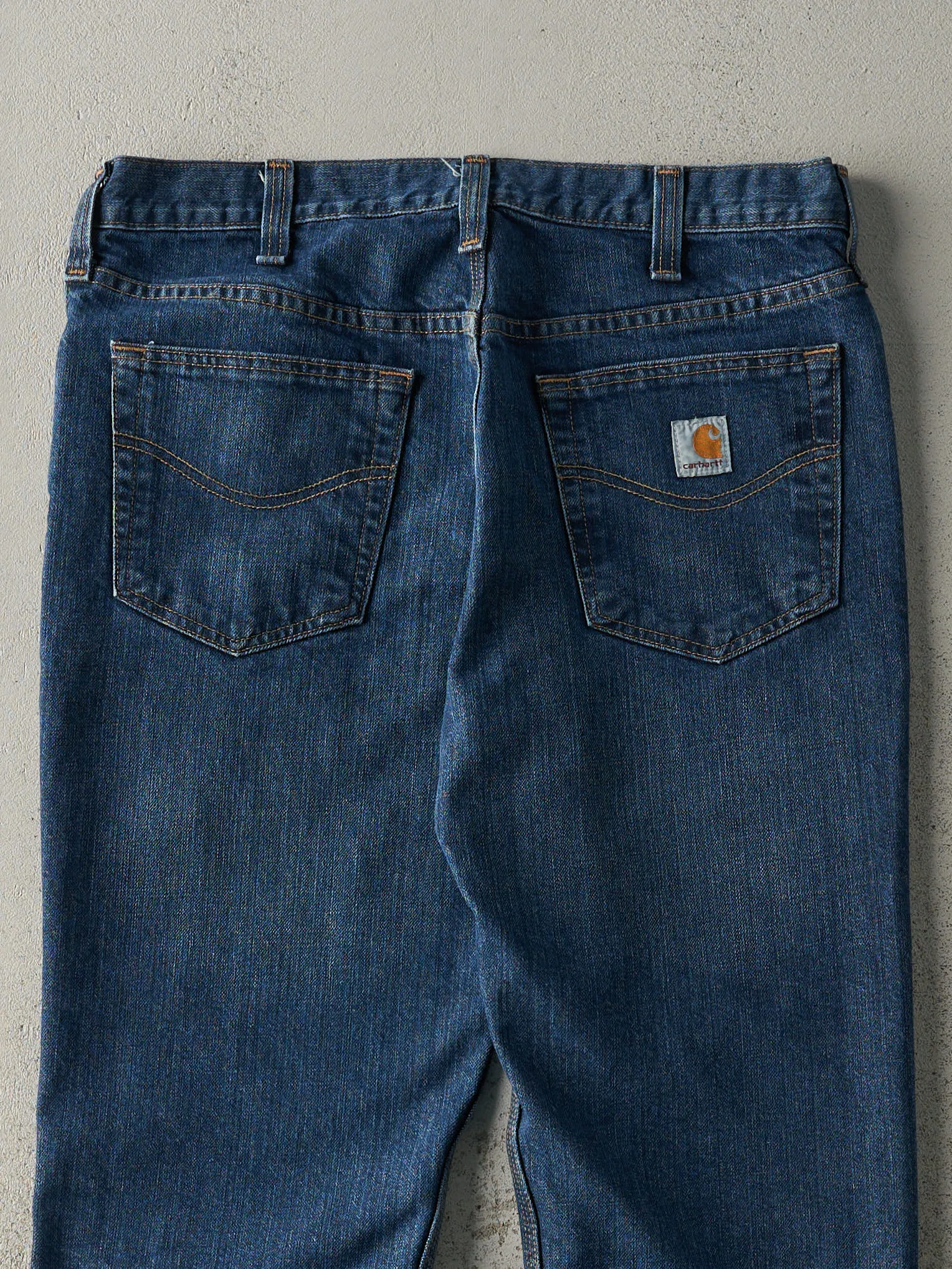 Vintage Y2K Dark Wash Carhartt Jeans (34x27.5) sold by Rebalance Vintage product image thumbnail 4