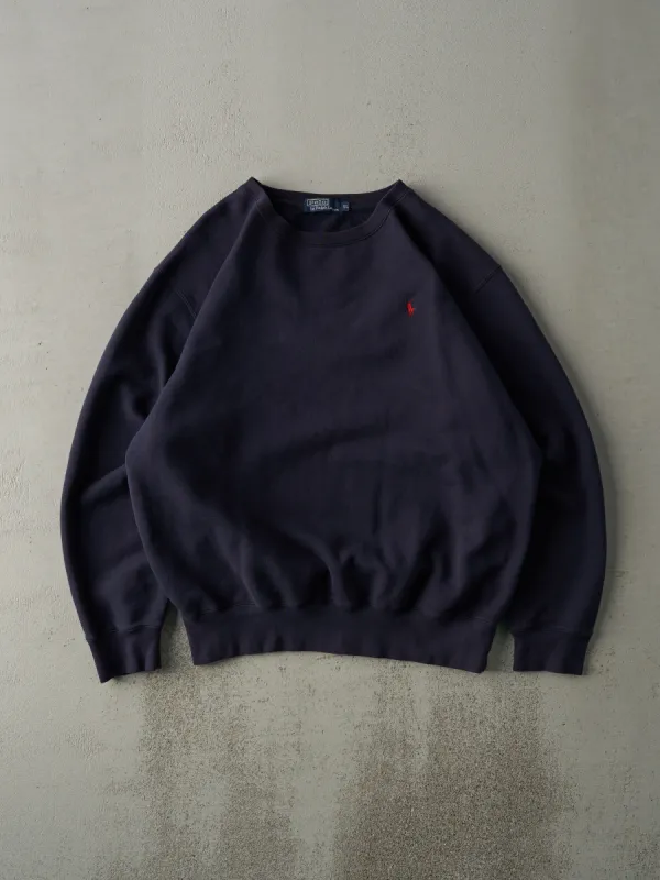 Vintage Y2K Navy Blue Polo by Ralph Lauren Boxy Crewneck (XL) sold by Rebalance Vintage