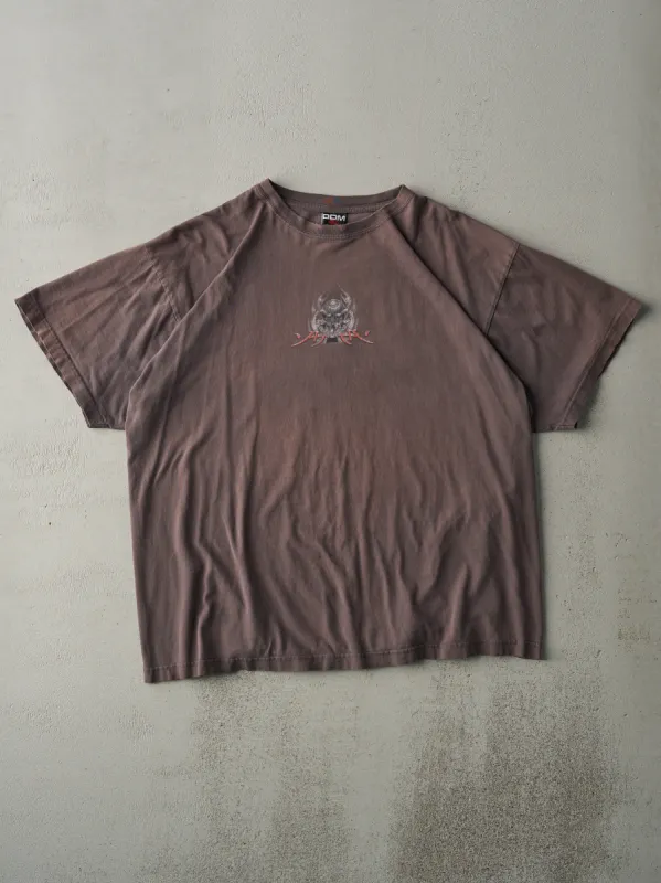 Vintage Y2K Sun Faded Grey ODM Graphic Tee (L) sold by Rebalance Vintage