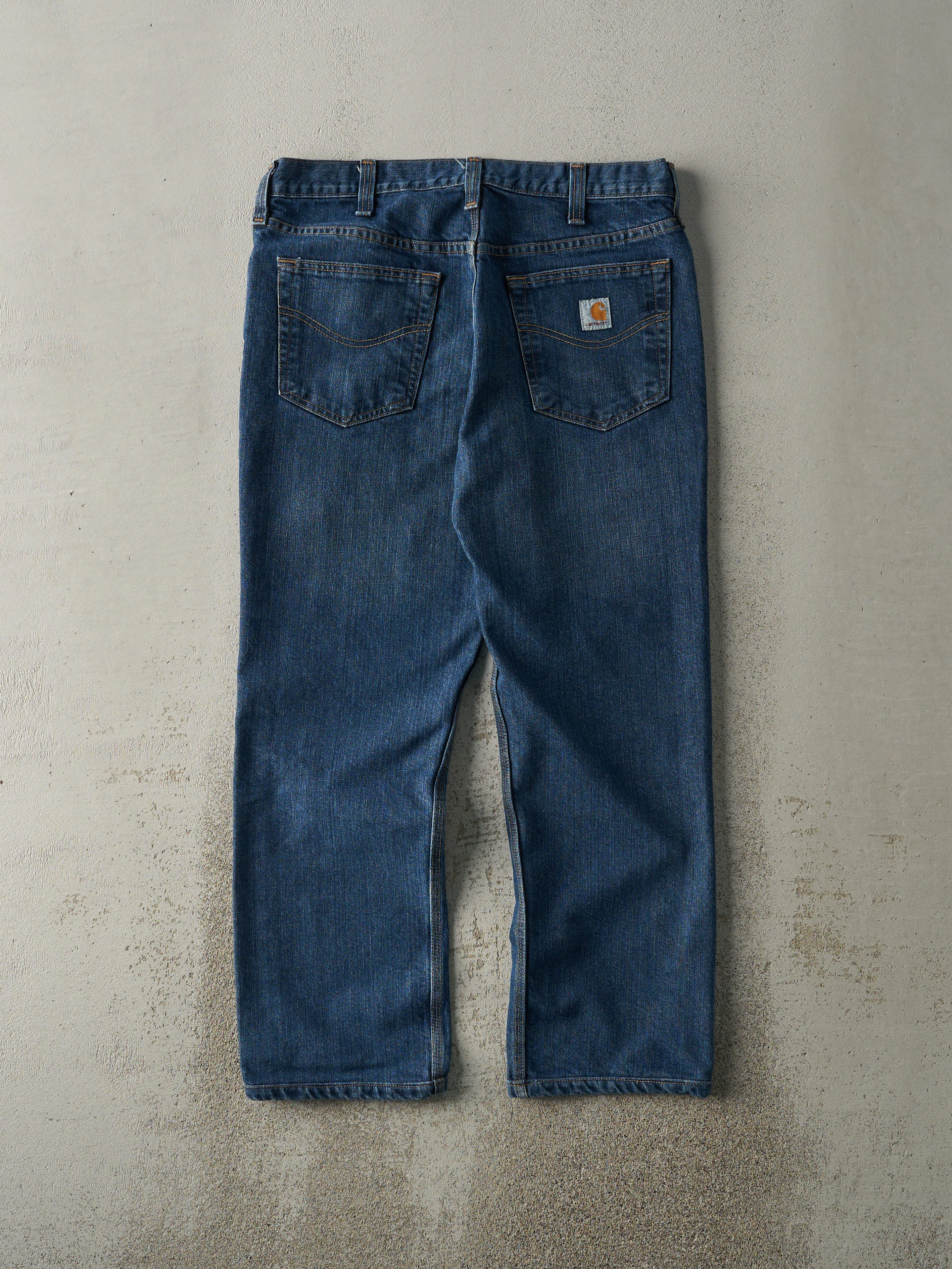 Vintage Y2K Dark Wash Carhartt Jeans (34x27.5) sold by Rebalance Vintage product image thumbnail 2