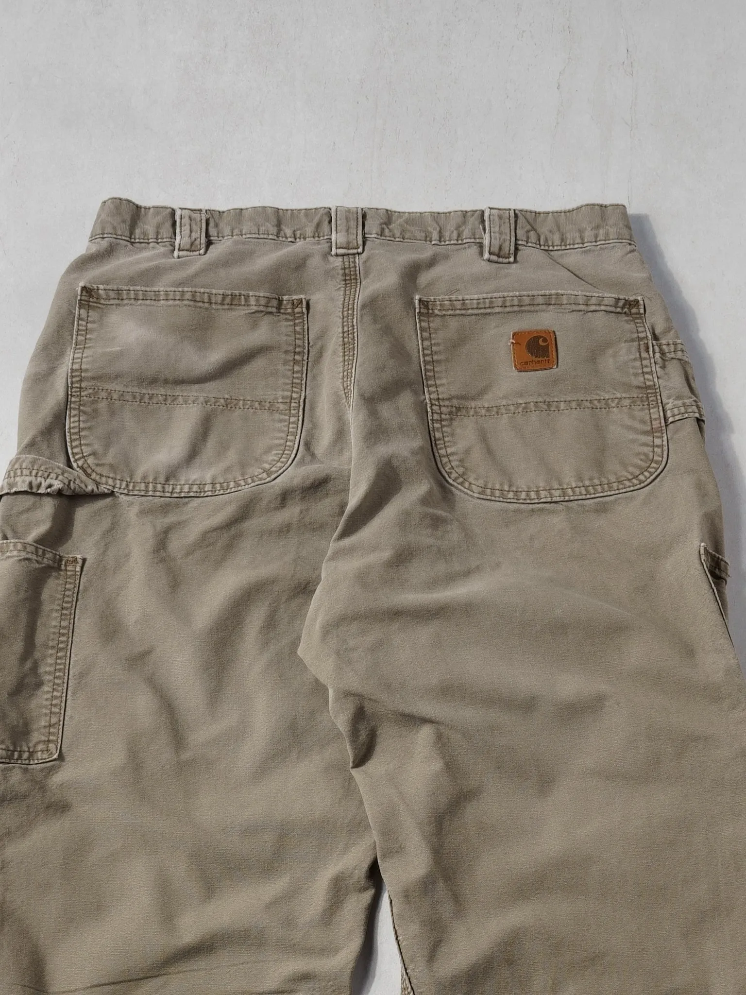 Vintage 90s Washed Brown Carhartt Carpenter Pants (32x29) sold by Rebalance Vintage product image thumbnail 4