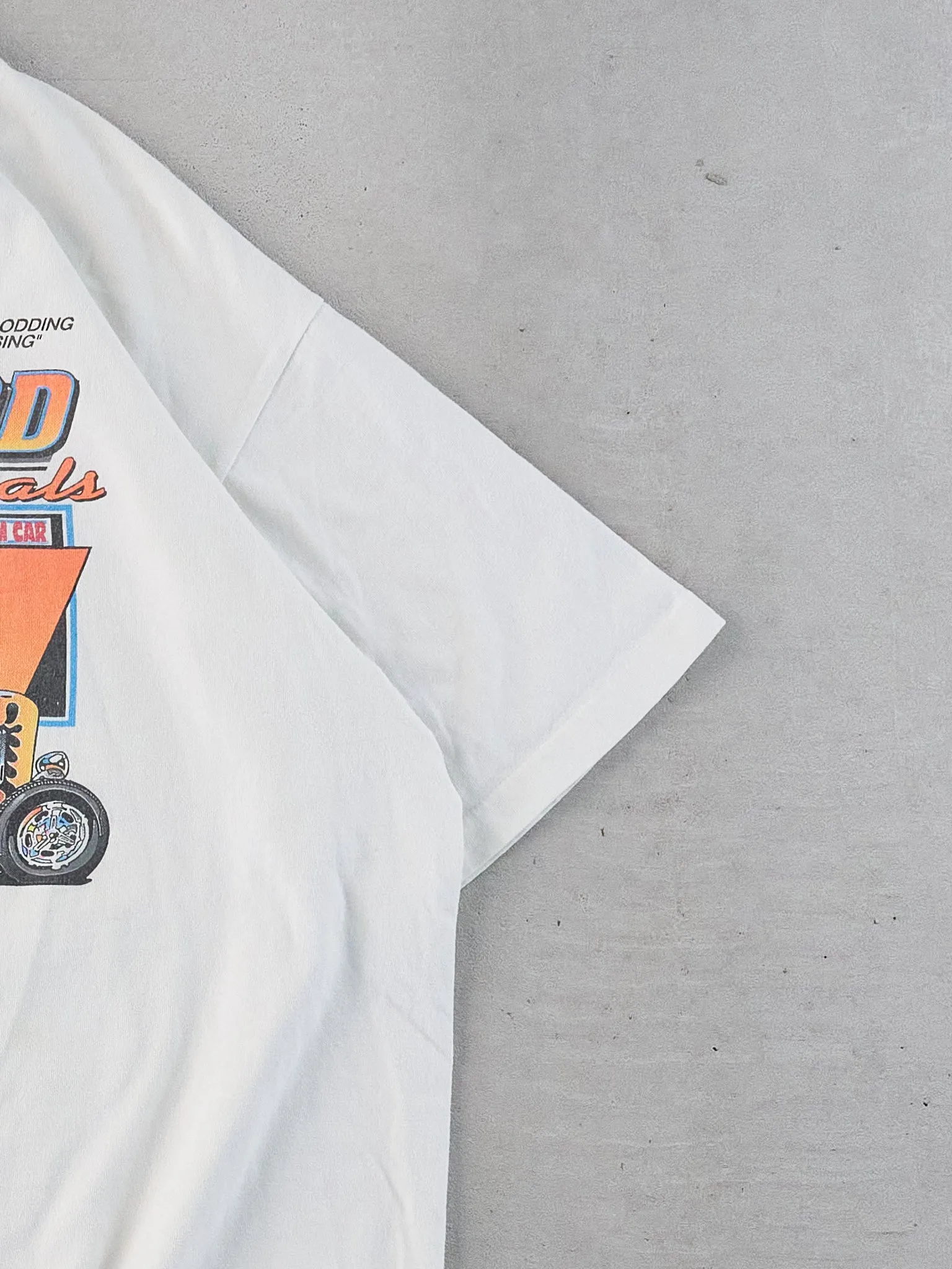 Vintage 94' White Single Stitched N.A.S.C Street Rod Nationals Car Tee (L) sold by Rebalance Vintage product image thumbnail 3