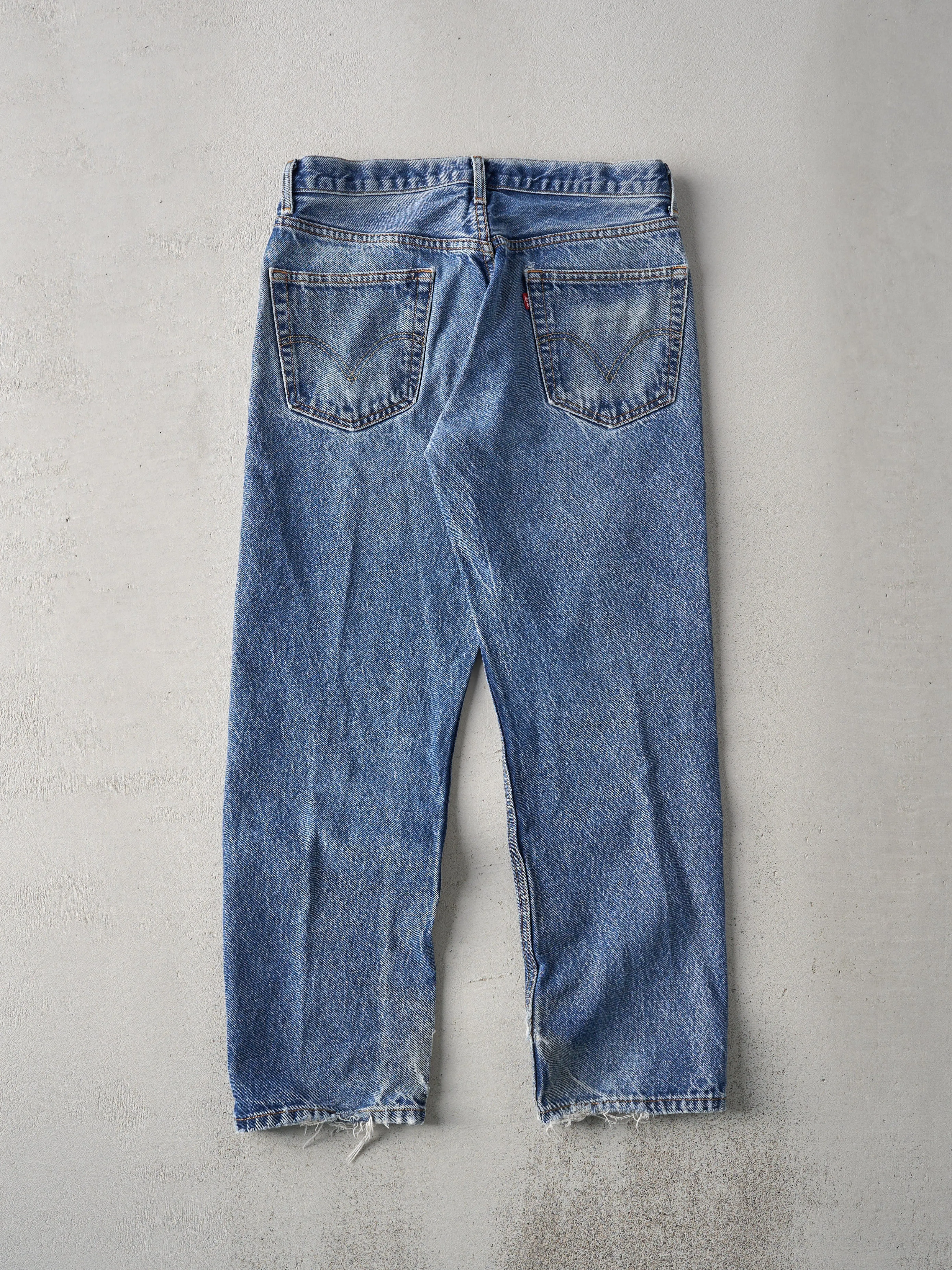 Vintage 90s Mid Wash Levis 505 Regular Fit Jeans (32x28) sold by Rebalance Vintage product image thumbnail 2