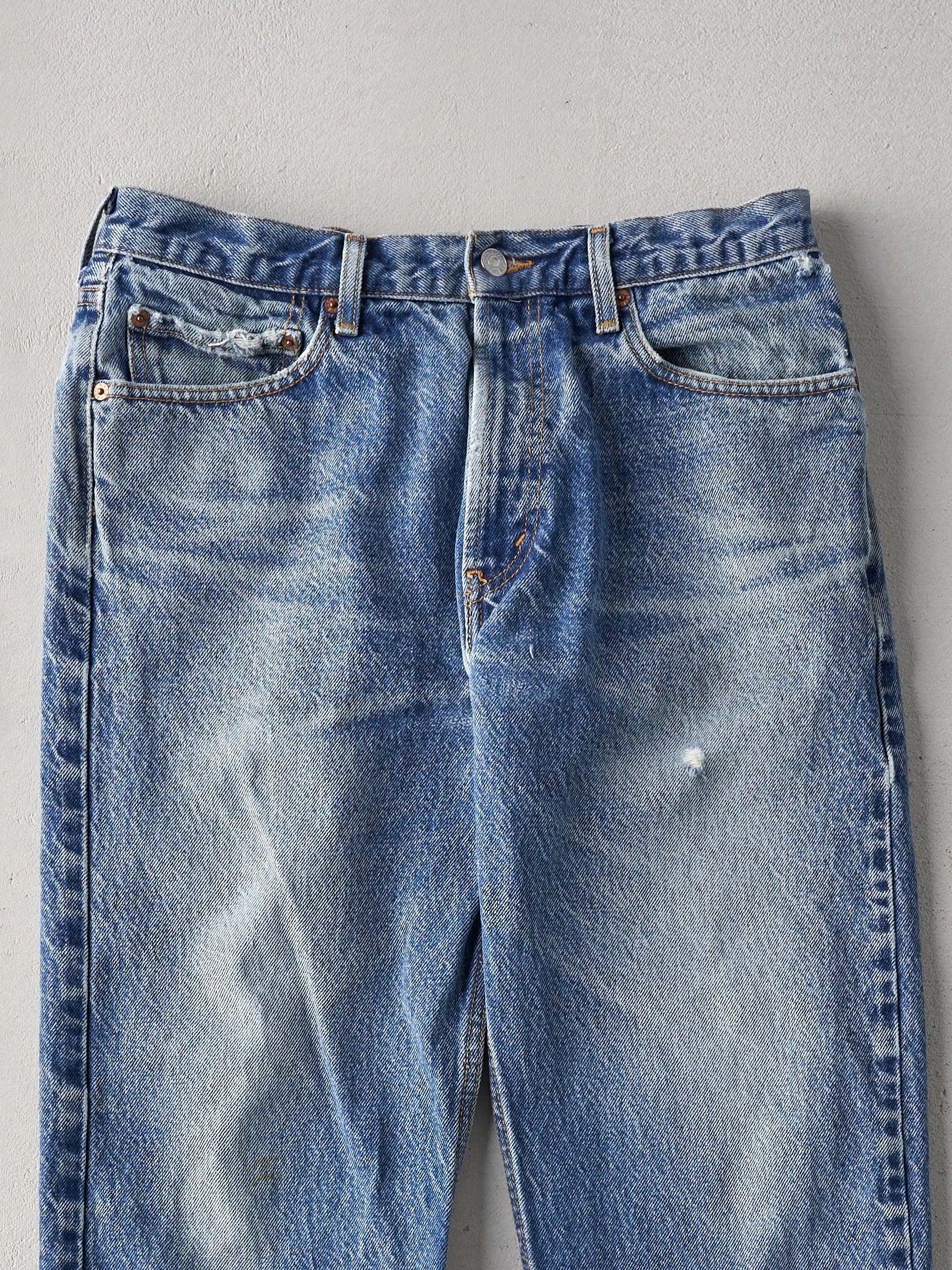 Vintage 90s Mid Wash Levis 505 Regular Fit Jeans (32x28) sold by Rebalance Vintage product image thumbnail 3