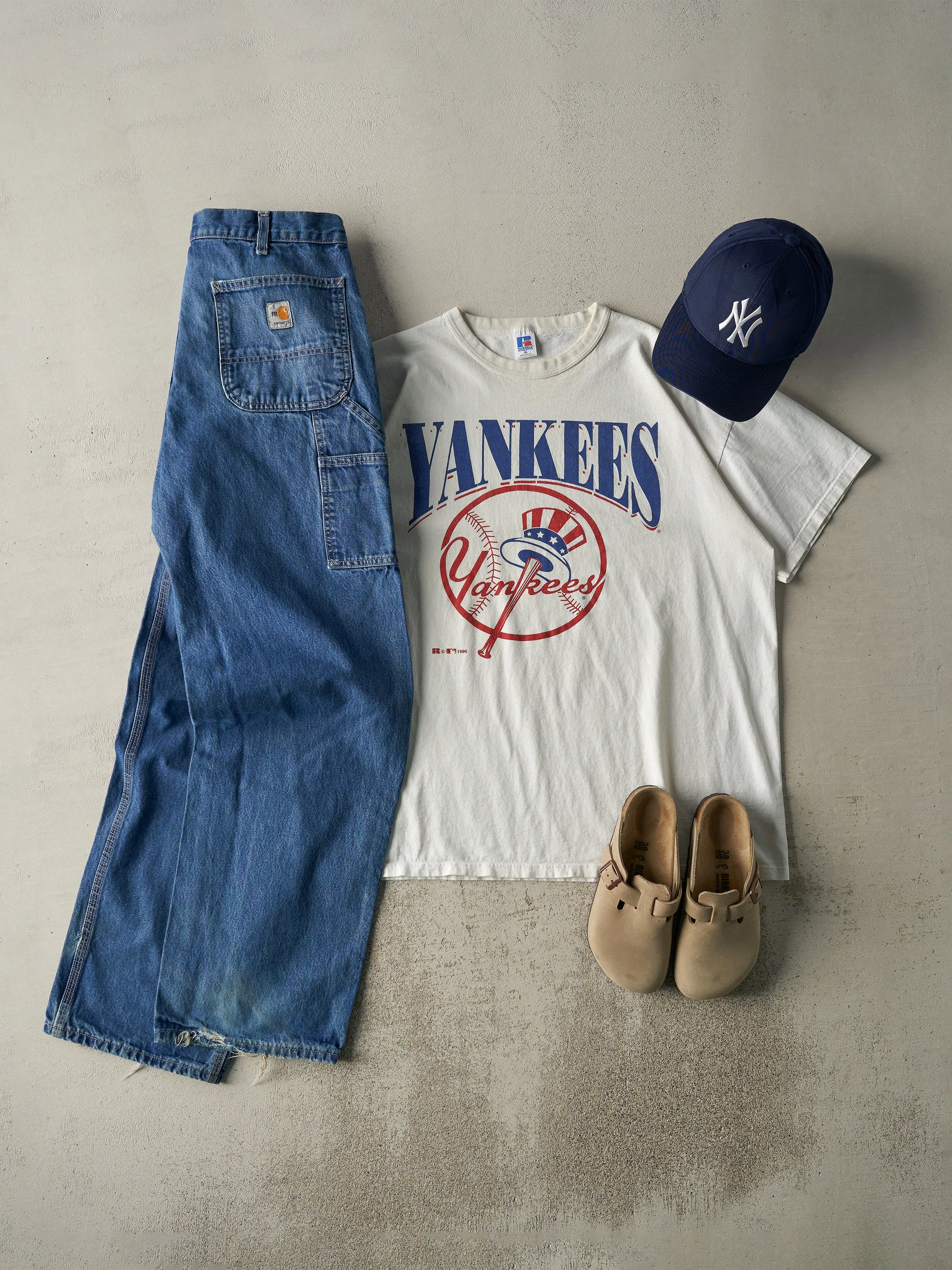 Vintage Y2K Mid Wash Fire Resistant Carhartt Work Jeans (34x33.5) sold by Rebalance Vintage product image thumbnail 2