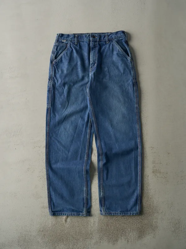 Vintage Y2K Mid Wash Fire Resistant Carhartt Work Jeans (34x33.5) sold by Rebalance Vintage