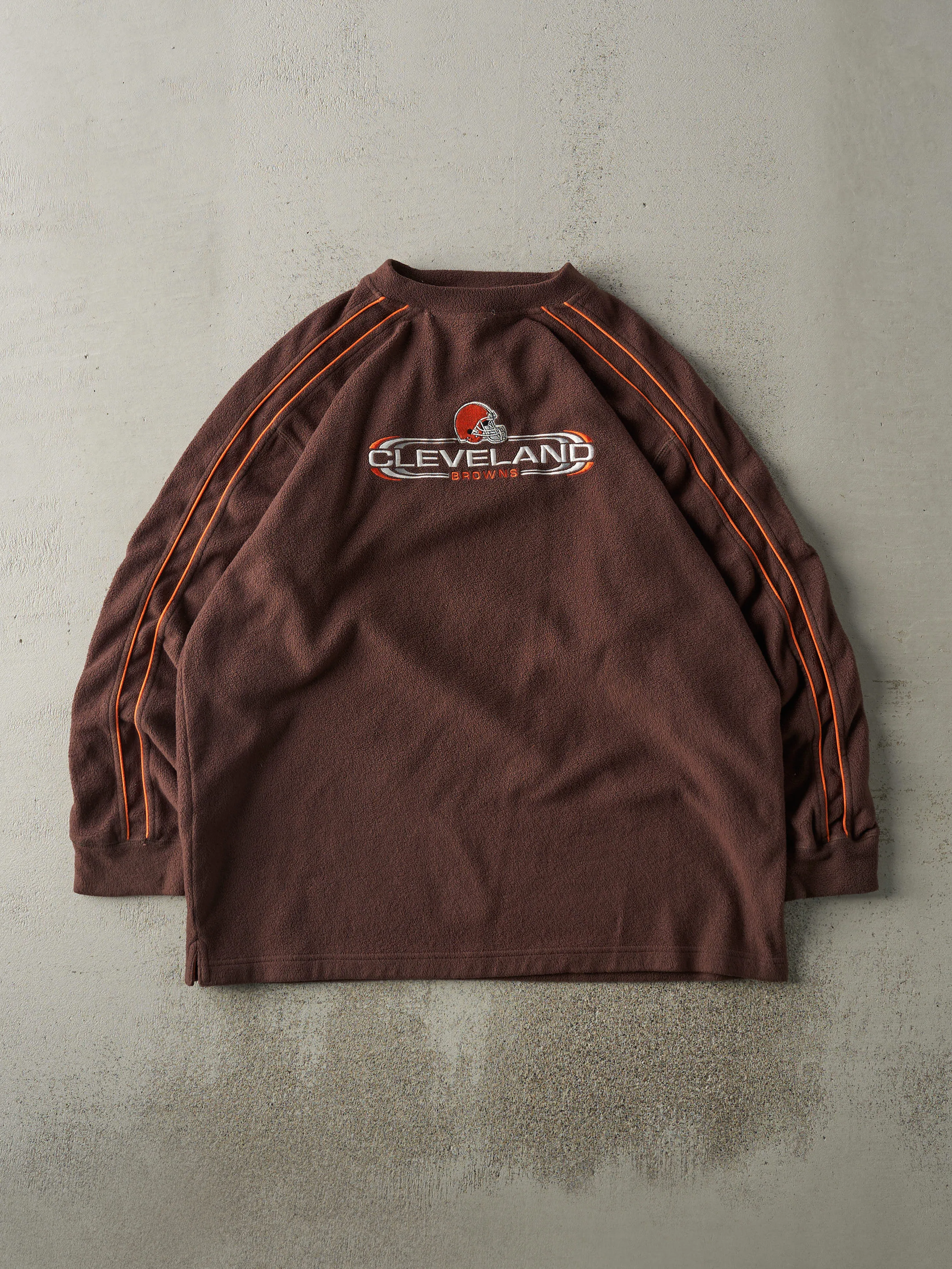 Vintage Y2K Brown Cleveland Browns Fleece Sweater (XL/XXL) sold by Rebalance Vintage