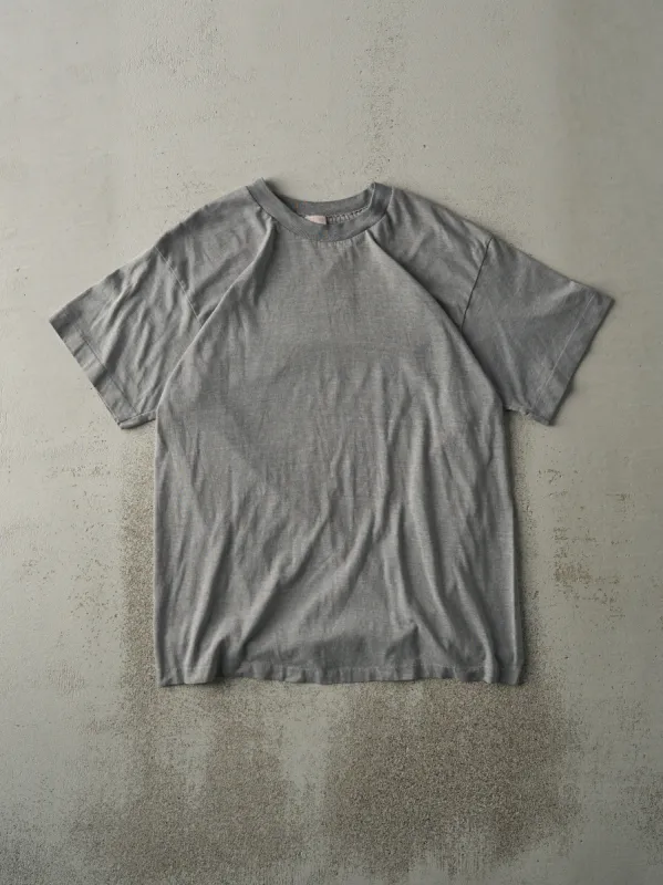 Vintage 90s Grey Blank Single Stitch Tee (M) sold by Rebalance Vintage