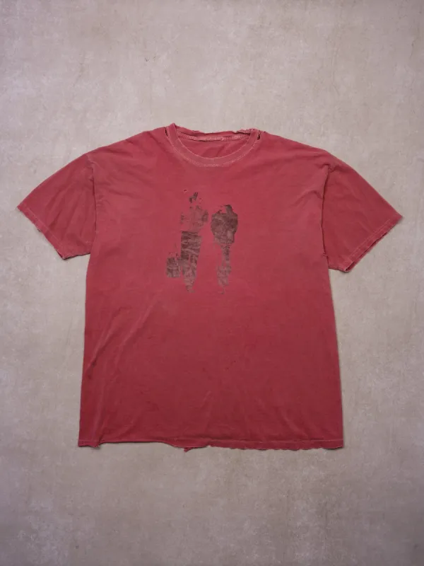 Vintage Faded Red "Old friends Simon & Garfunkel" Graphic Tee sold by Rebalance Vintage