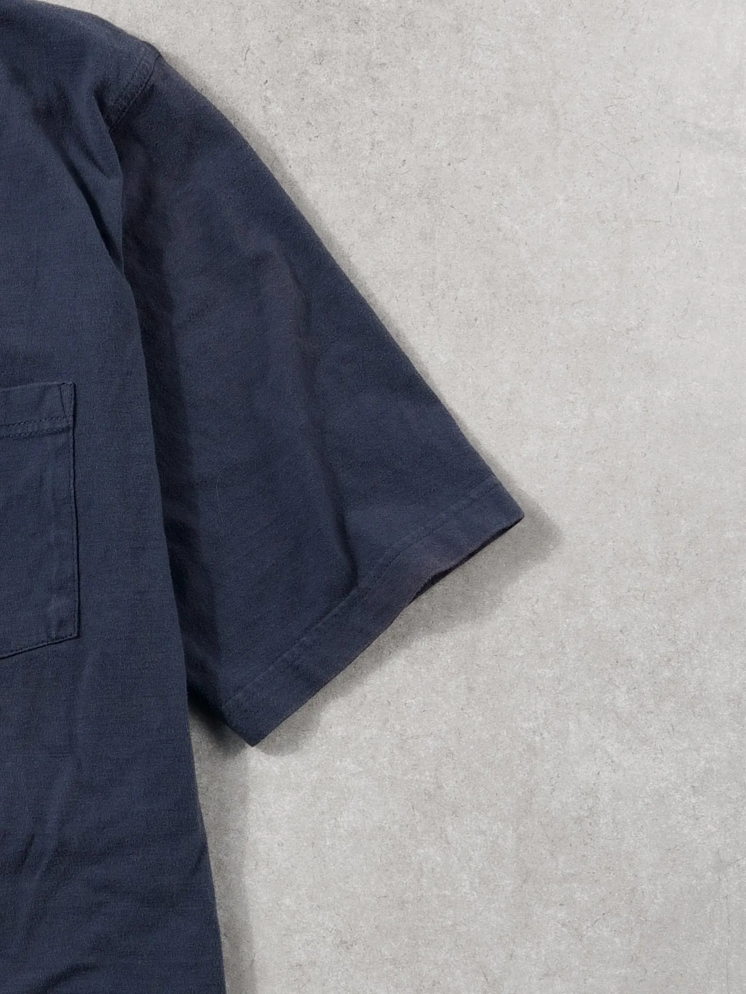 Vintage Y2k Washed Navy Blue Classsics Blank Tee (M) sold by Rebalance Vintage product image thumbnail 3