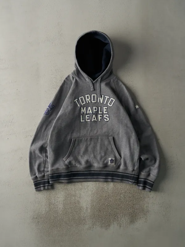 Vintage Y2K Grey Toronto Maple Leafs x Roots Hoodie (L) sold by Rebalance Vintage