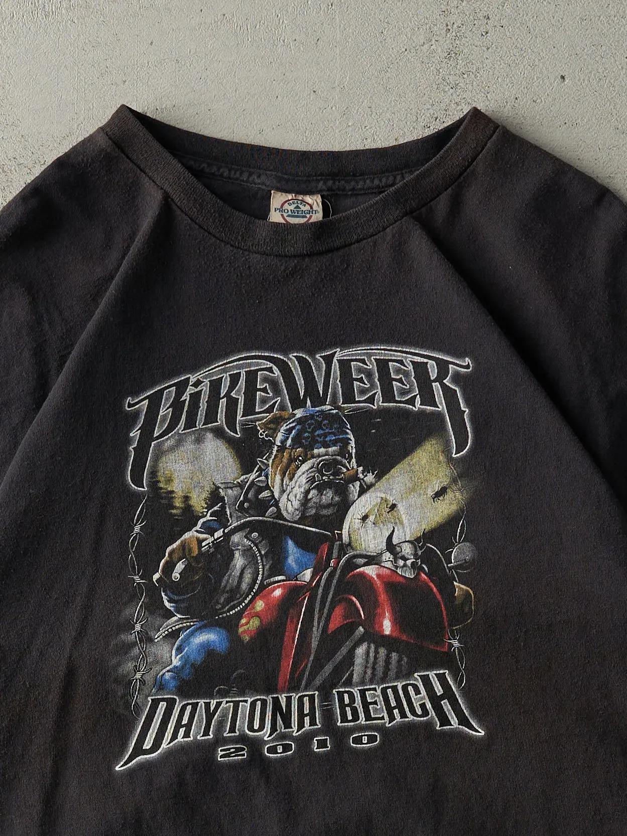 10' Black Daytona Beach Bike Week Boxy Tee (L) sold by Rebalance Vintage product image thumbnail 3