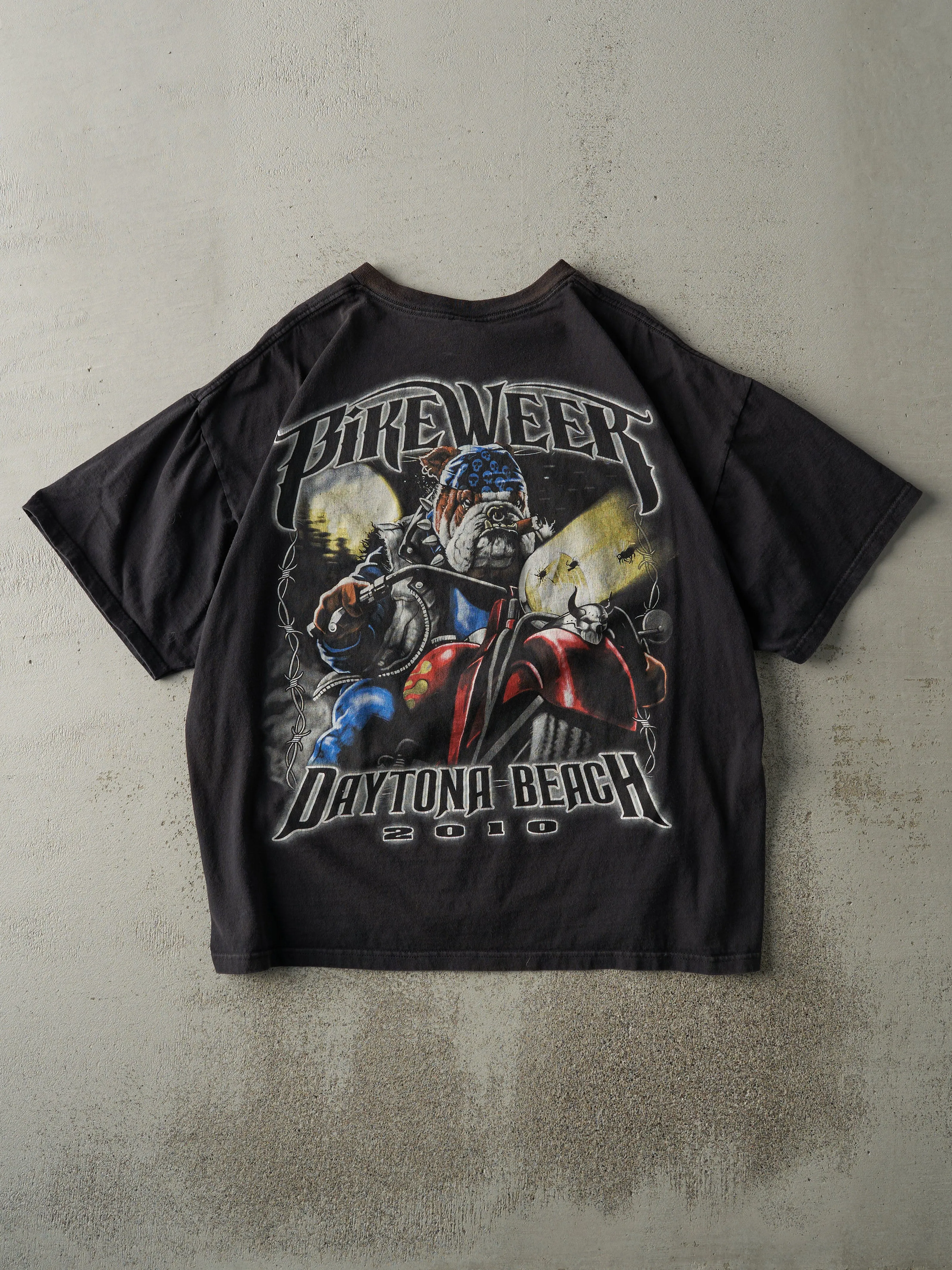 10' Black Daytona Beach Bike Week Boxy Tee (L) sold by Rebalance Vintage