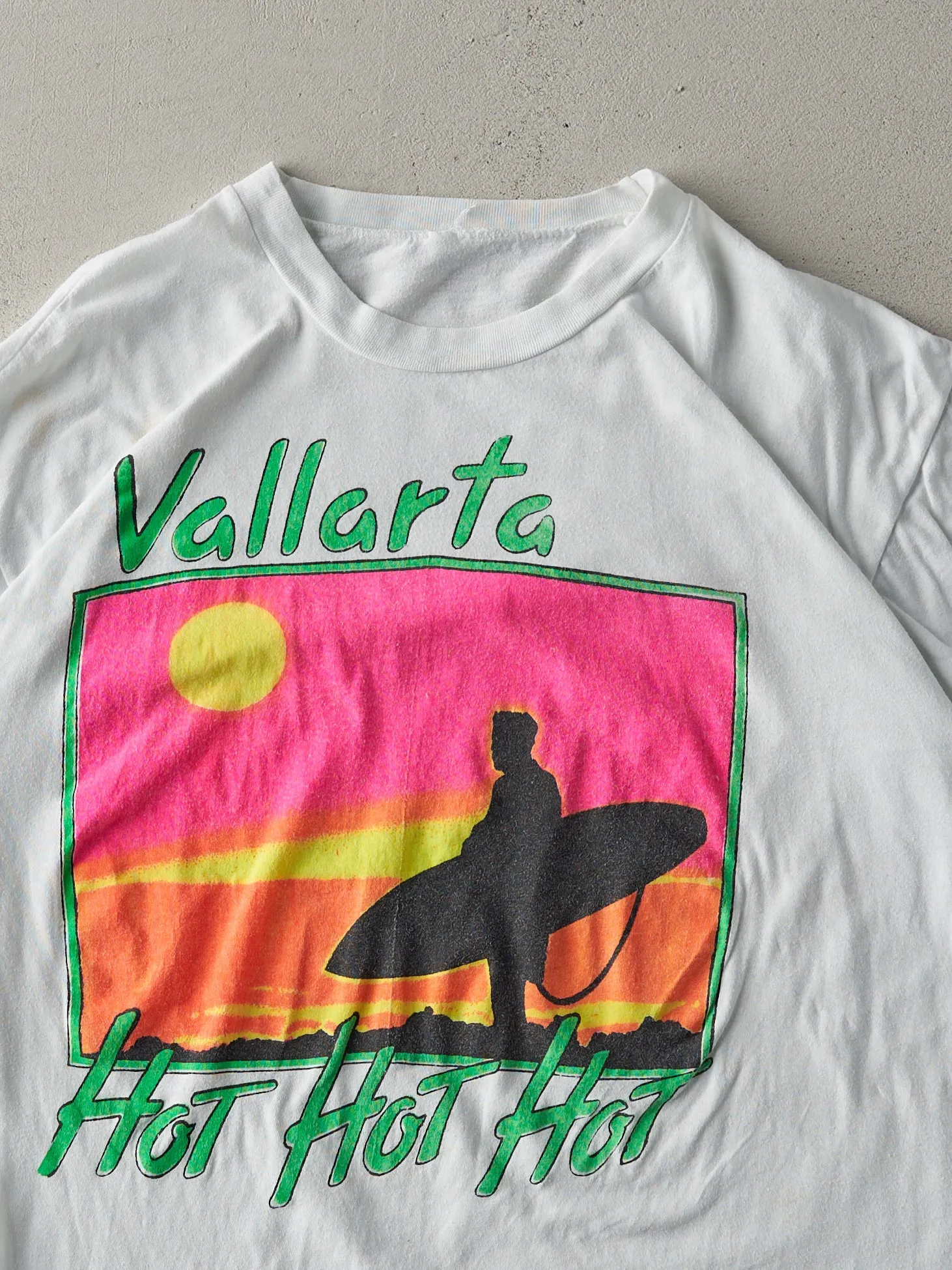 Vintage 80s White Vallarta Surf Single Stitch Tee (M) sold by Rebalance Vintage product image thumbnail 2