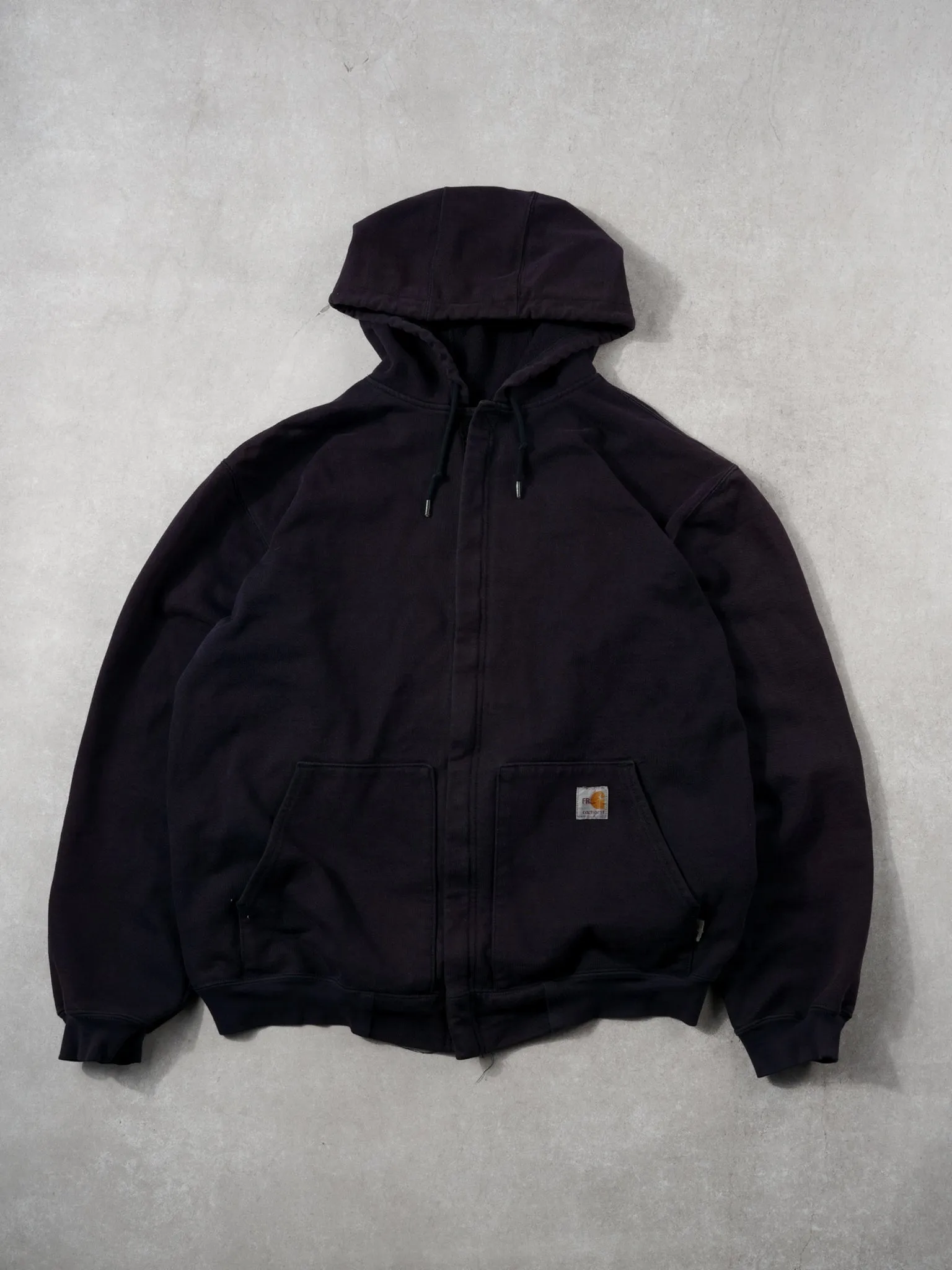 Vintage 90s Washed Blue Heavy Weight Fire Resistant Zip Up (L) sold by Rebalance Vintage