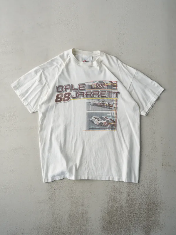 Vintage 02' White Dale Jarrett 88 Nascar Racing Tee (M) sold by Rebalance Vintage