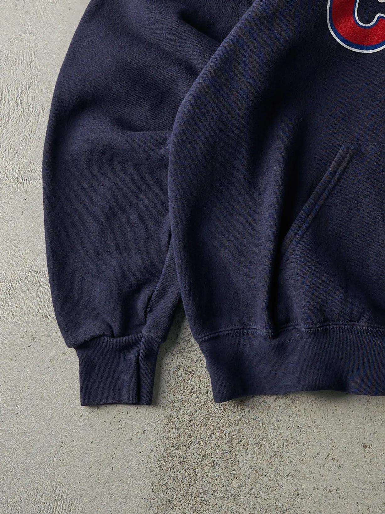 Vintage 03' Navy Blue Chicago Cubs Hoodie (L) sold by Rebalance Vintage product image thumbnail 3