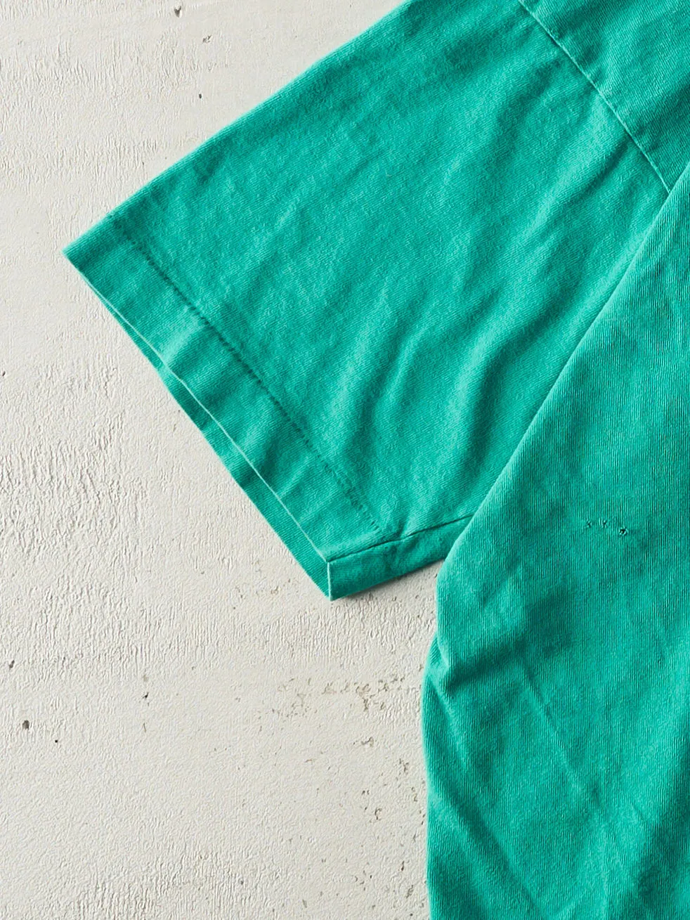 Vintage 90s Green Reebok Logo Single Stitch Tee (L) sold by Rebalance Vintage product image thumbnail 3