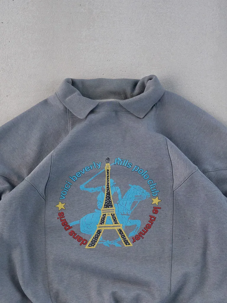 Vintage 80s Grey Beverly Hills Polo Club Turtleneck (M/L) sold by Rebalance Vintage product image thumbnail 2