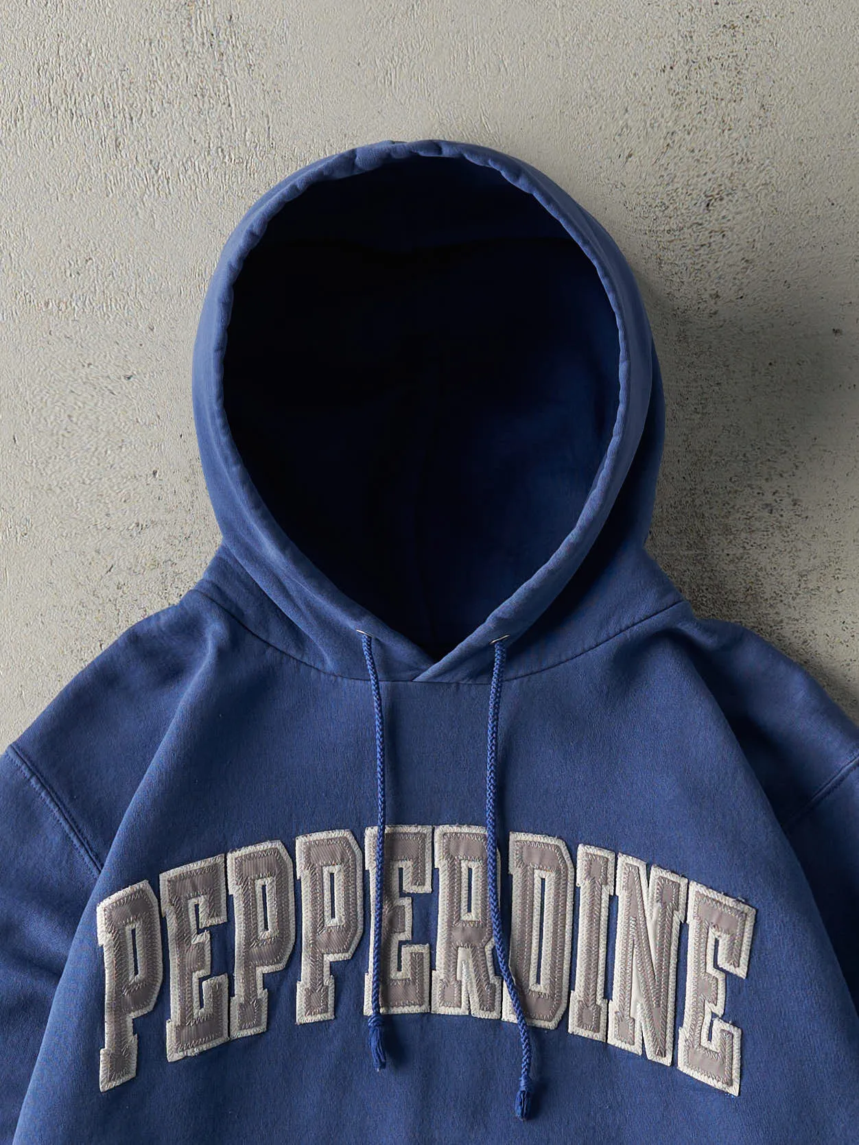 Vintage Y2K Blue Embroidered Pepperdine University Hoodie (S) sold by Rebalance Vintage product image thumbnail 2