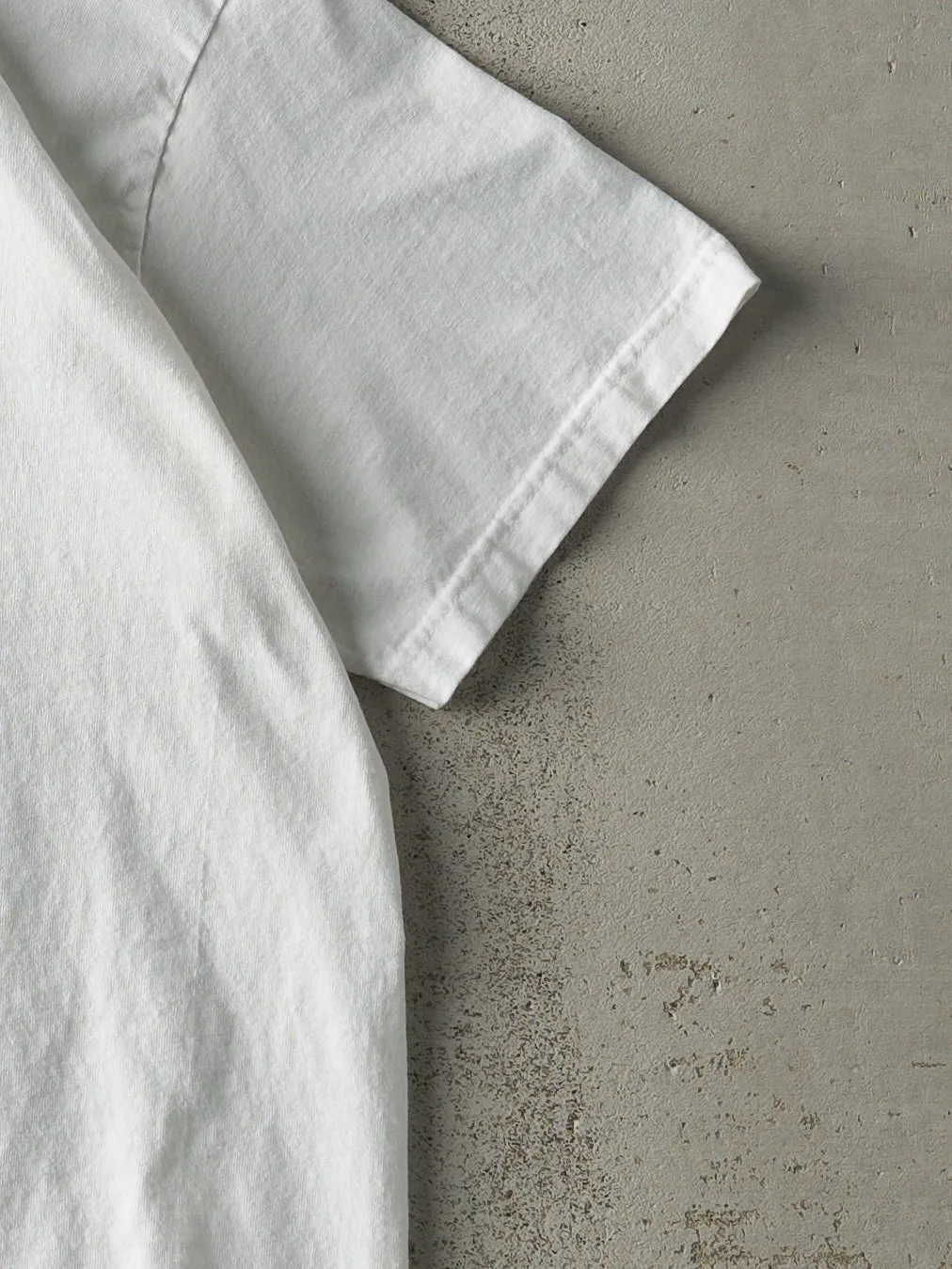 Vintage Y2K White Village Idiot Slogan Tee (M) sold by Rebalance Vintage product image thumbnail 3