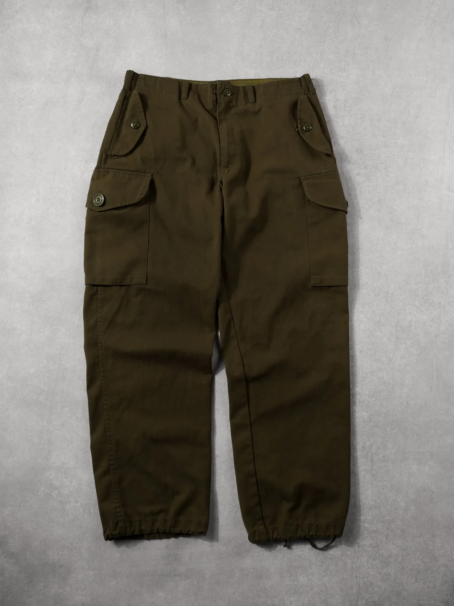 Vintage 80s Army Parachute Cargo Pants (34x30) sold by Rebalance Vintage