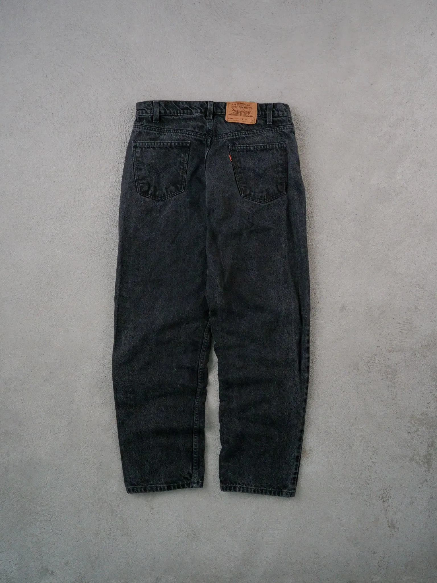 Vintage 70s Black Levi's 550 Denim Jeans (34x30) sold by Rebalance Vintage product image thumbnail 2