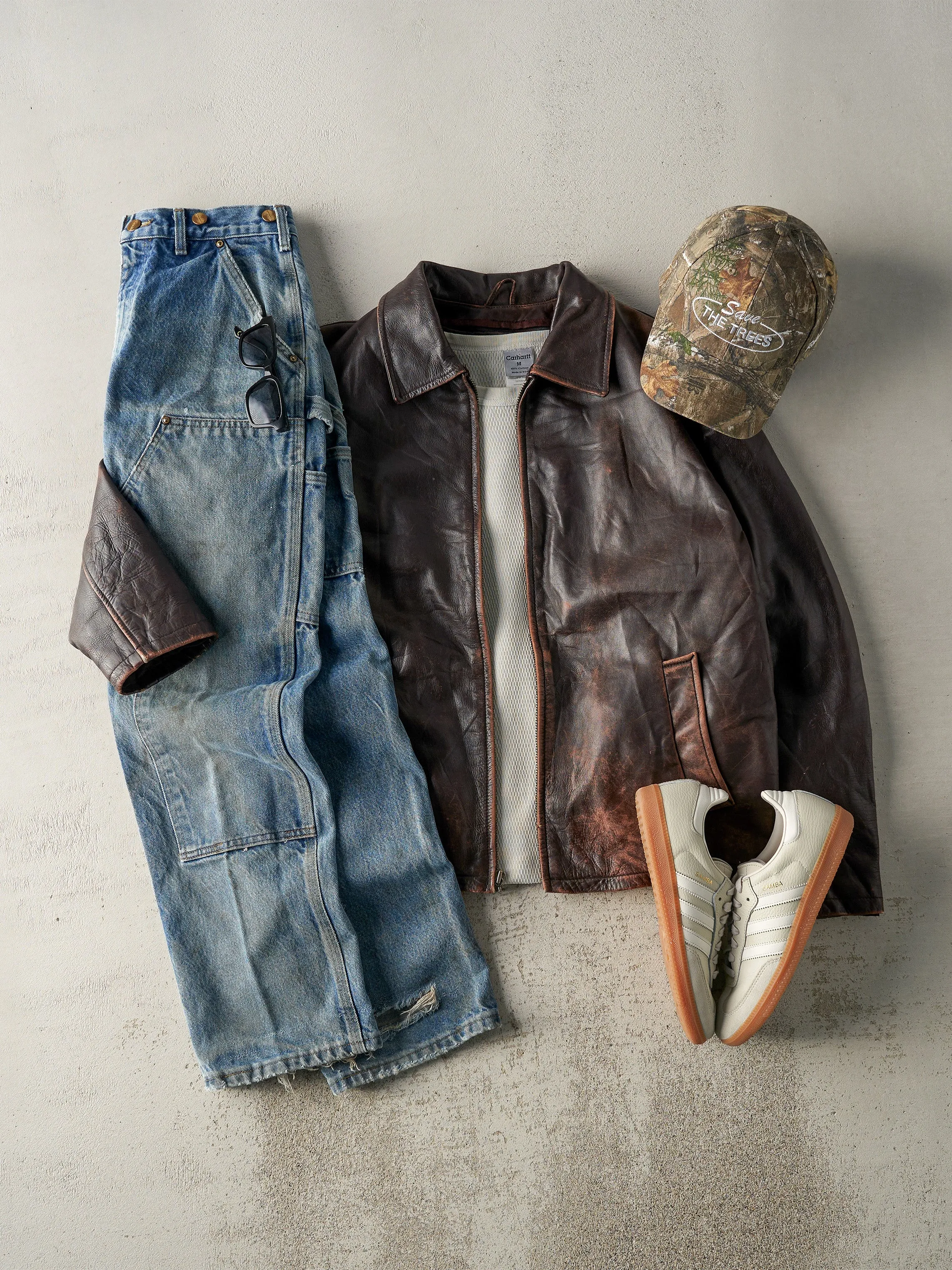 Vintage Y2K Brown Wilsons Leather Jacket (M) sold by Rebalance Vintage product image thumbnail 2