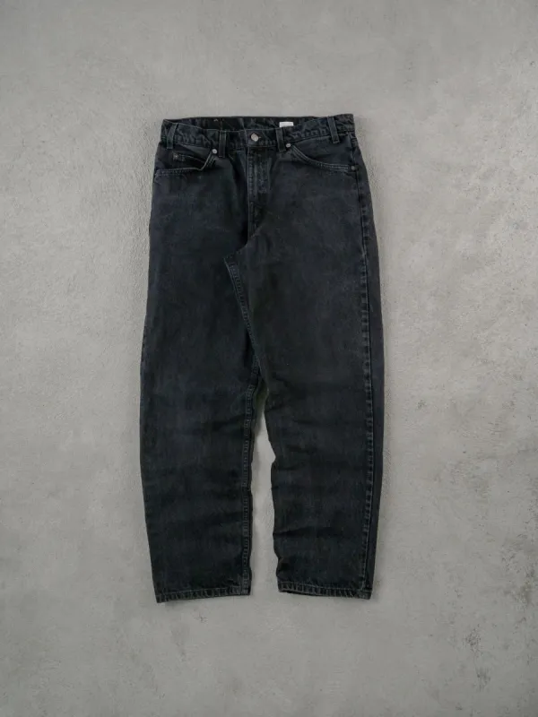Vintage 70s Black Levi's 550 Denim Jeans (34x30) sold by Rebalance Vintage
