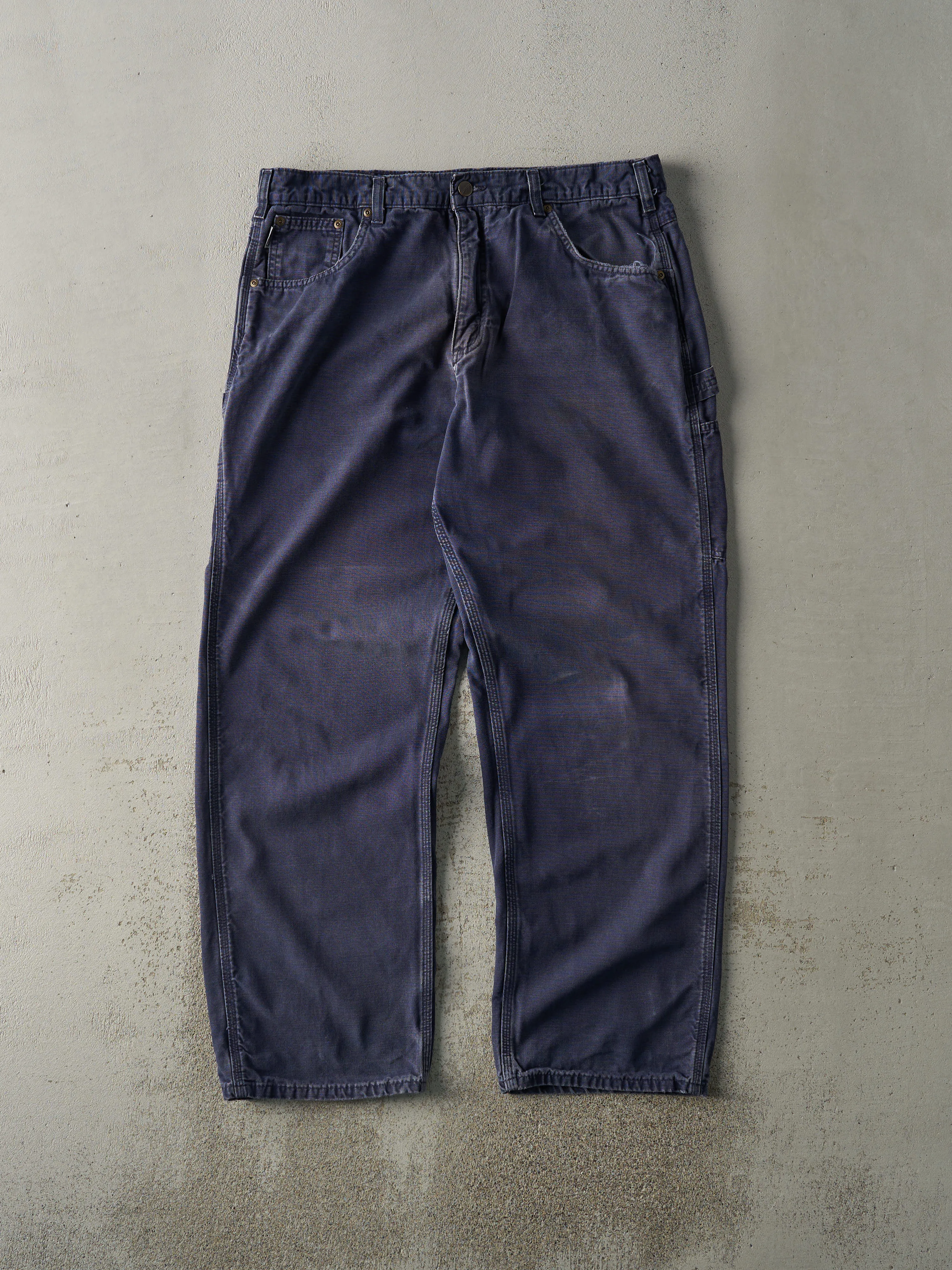 Vintage Y2K Navy Blue Carhartt Lightweight Carpenter Pants (37x31.5) sold by Rebalance Vintage