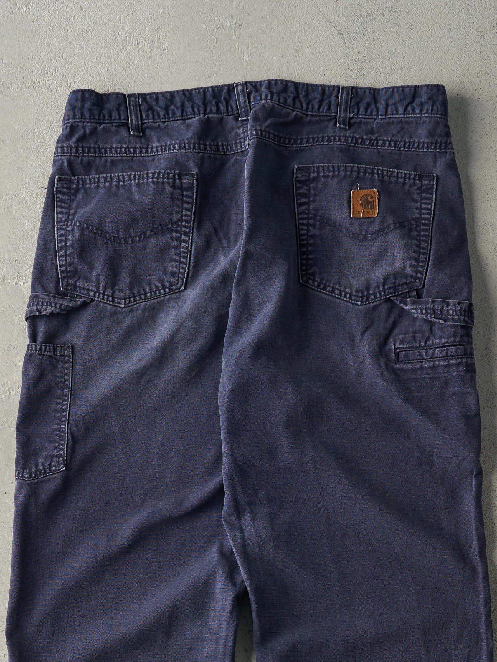 Vintage Y2K Navy Blue Carhartt Lightweight Carpenter Pants (37x31.5) sold by Rebalance Vintage product image thumbnail 4