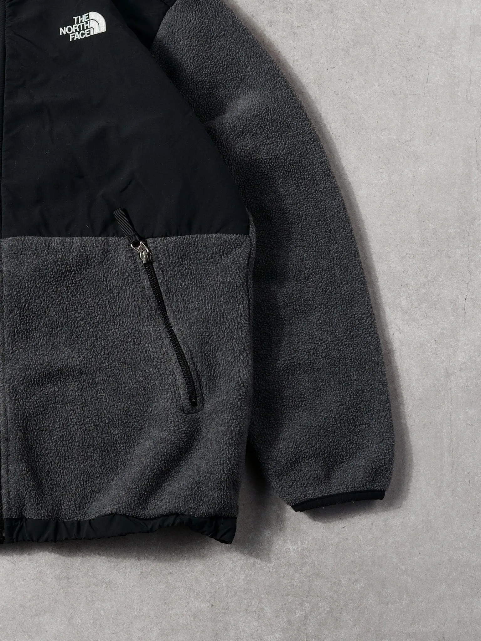 Vintage 90s Black and Grey Northface Denali Fleece Zip Up (M) sold by Rebalance Vintage product image thumbnail 3