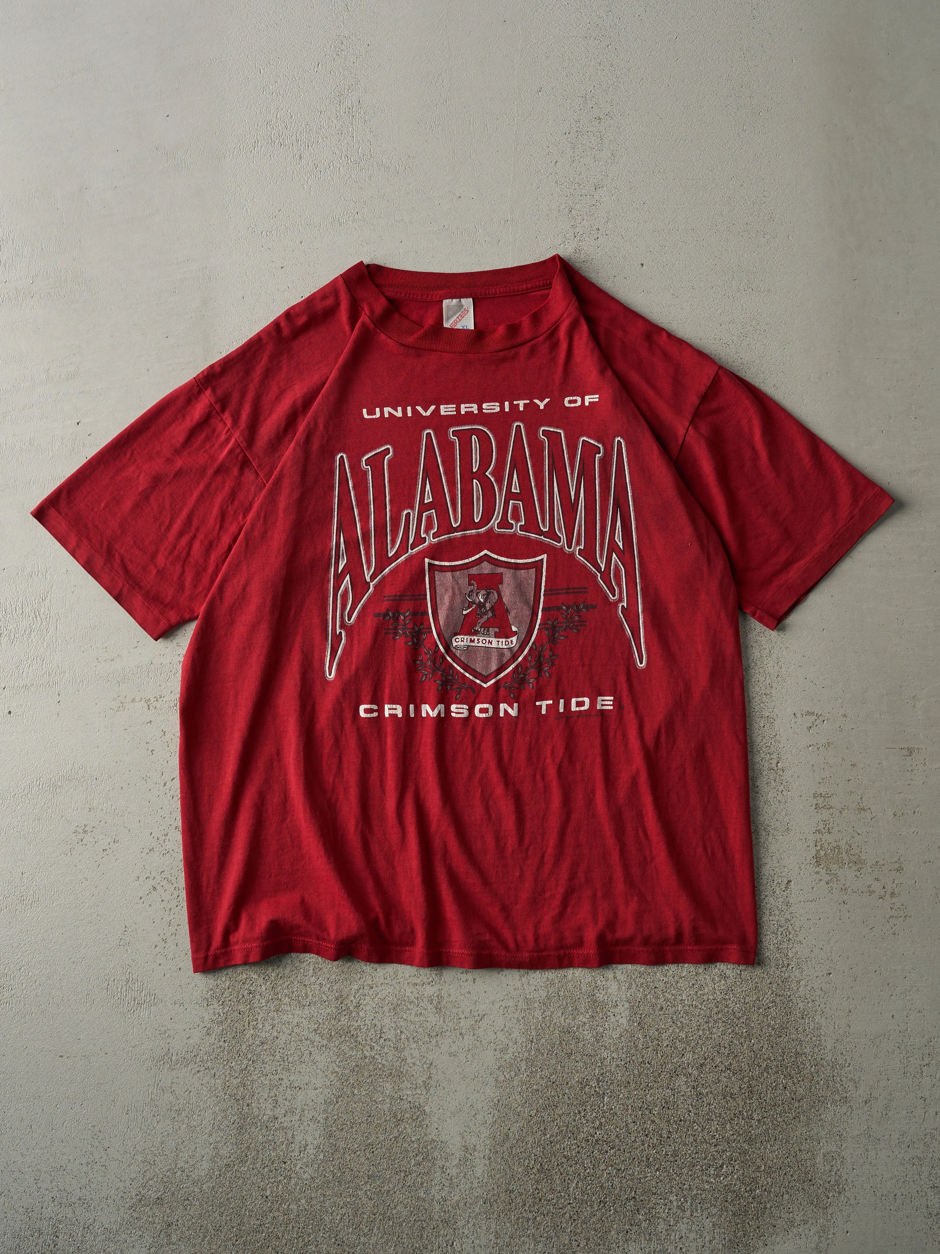 Vintage 90s Red University of Alabama Crimson Tide Tee (L/XL) sold by Rebalance Vintage