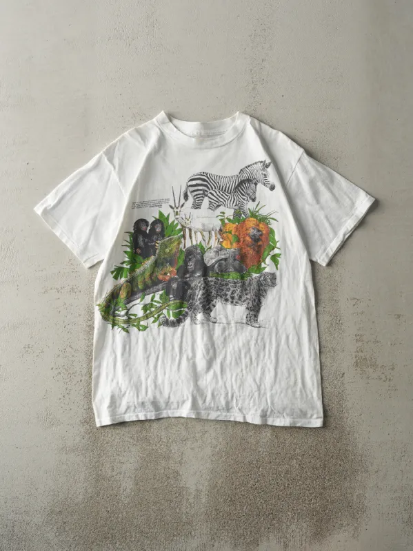 Vintage 87' White San Diego Zoo C.R.E.S. Single Stitch Tee (M) sold by Rebalance Vintage